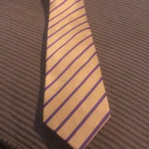 Silk Tie - DeSantis Collection Gold & purple
